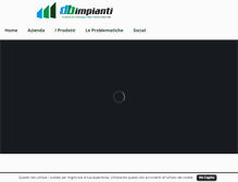 Tablet Screenshot of dbimpianti.it